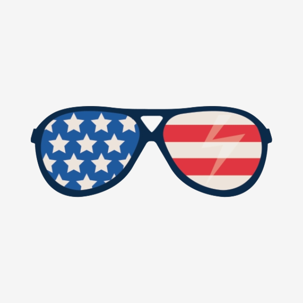 American Style Transparent Glasses